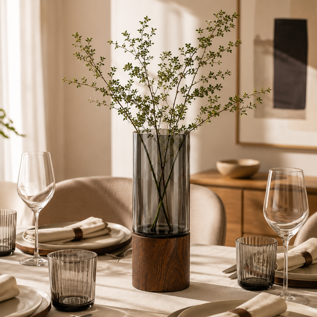 Retro Glass Decorative Vase