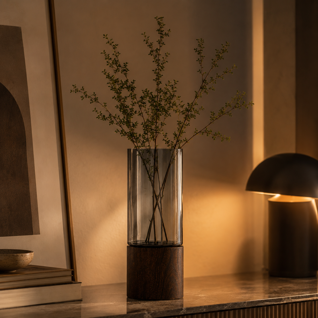 Retro Glass Decorative Vase