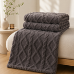 Soft Coral Fleece Blanket