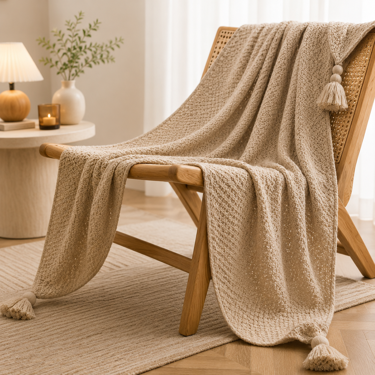 Nordic Knit Throw Blanket