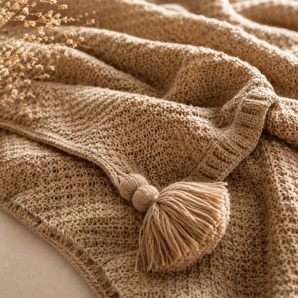 Nordic Knit Throw Blanket