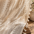 Boho Tassel Sheer Curtains