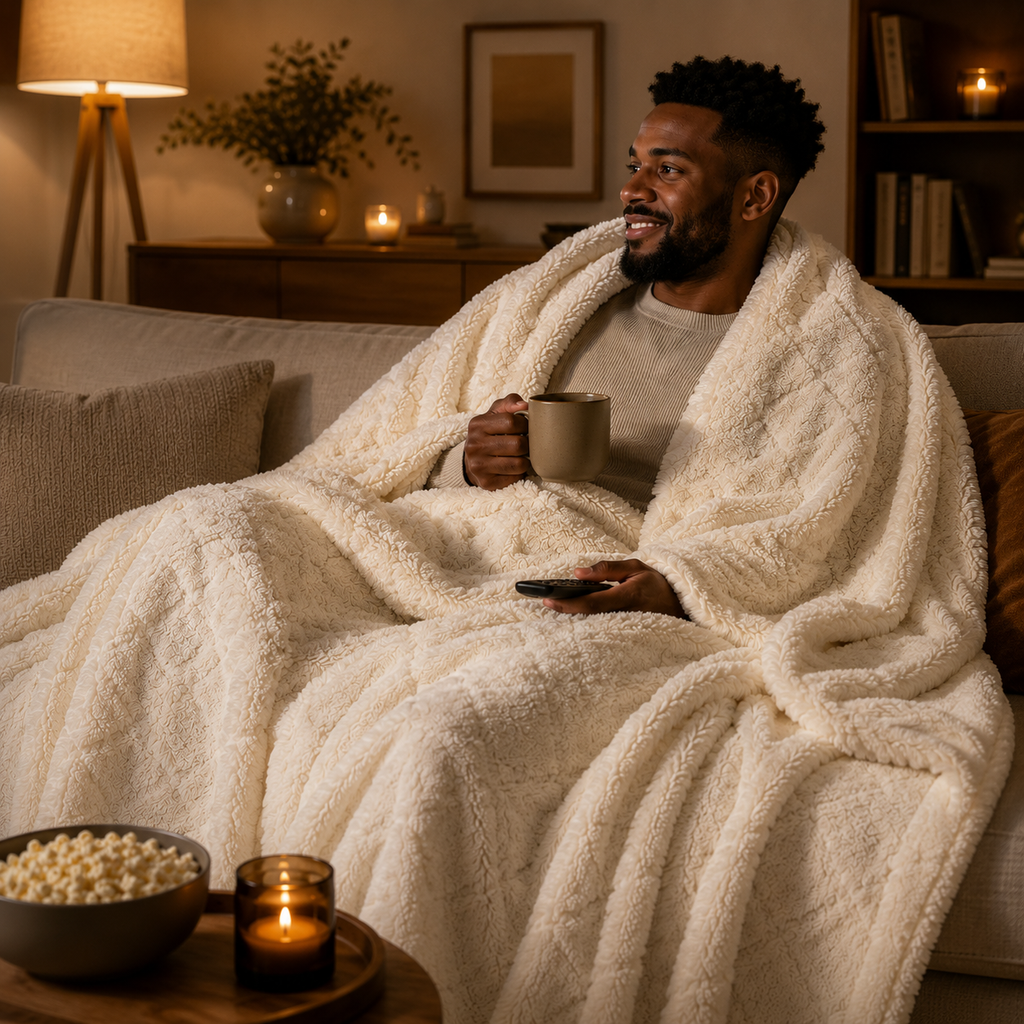 Soft Lamb Velvet Throw Blanket