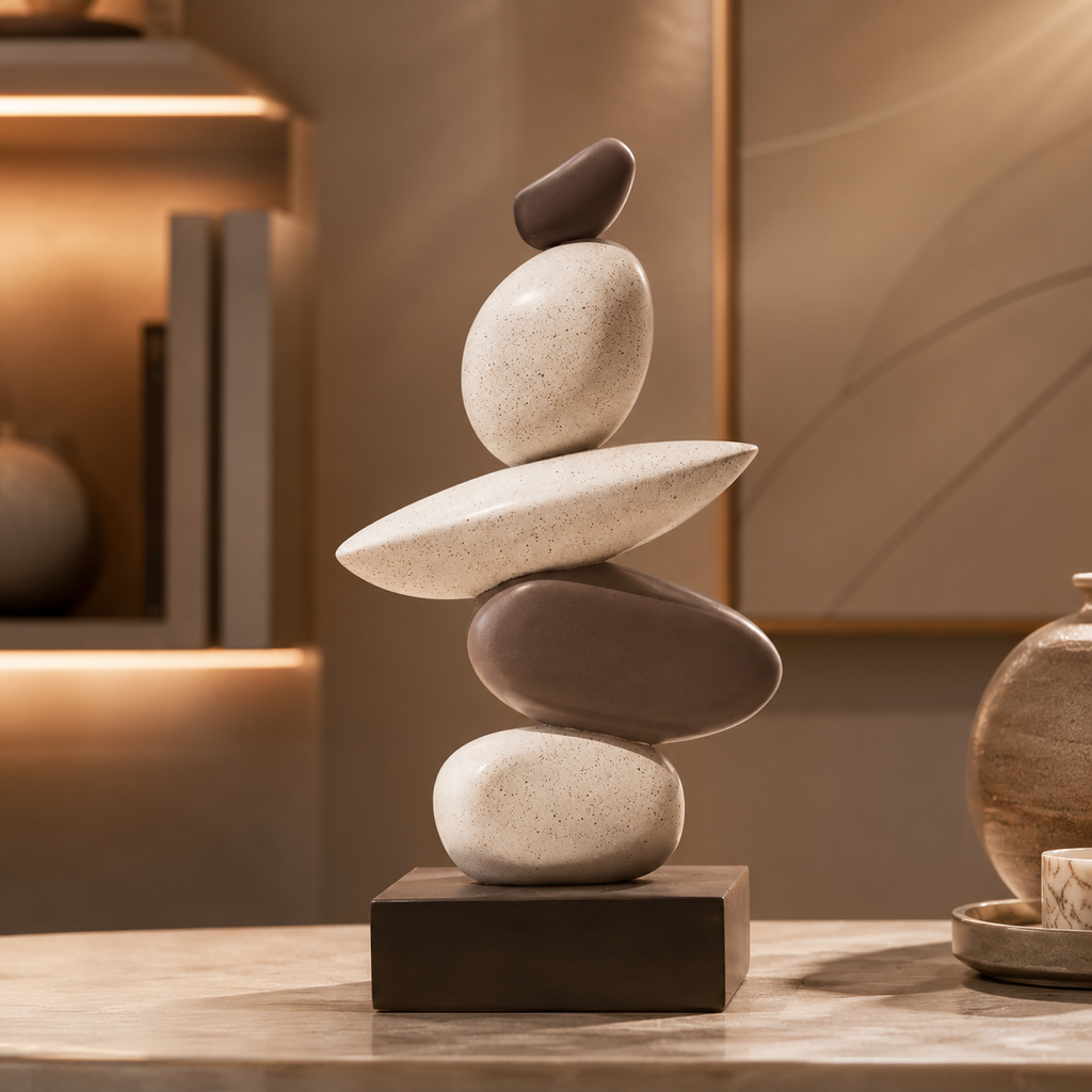 Nordic Abstract Resin Sculpture