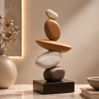 Nordic Abstract Resin Sculpture