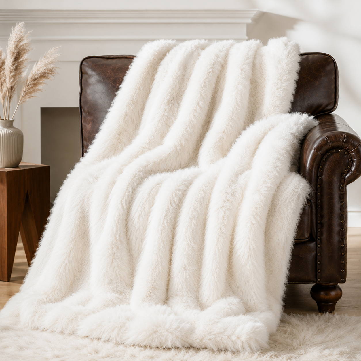 Luxury Faux Fur Throw Blanket