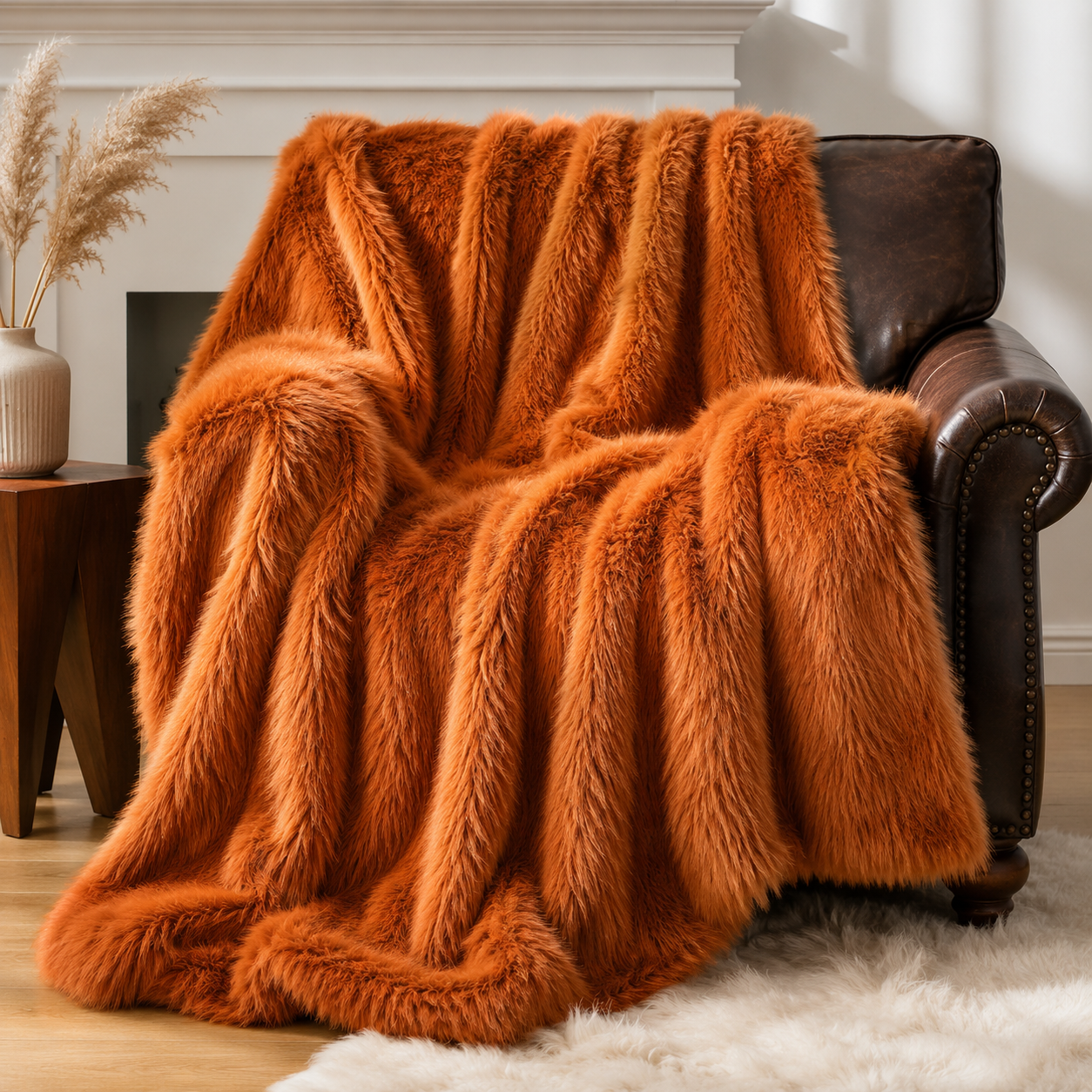 Luxury Faux Fur Throw Blanket