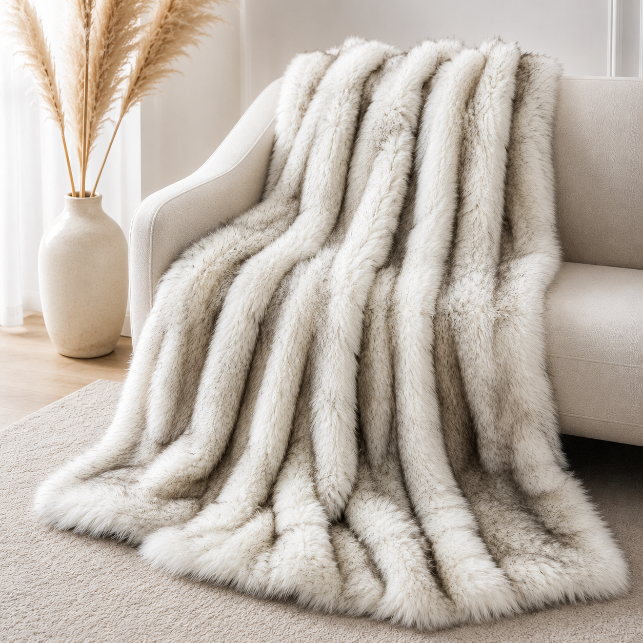 Luxury Faux Fur Blanket – Soft Plush Winter Throw Blanket