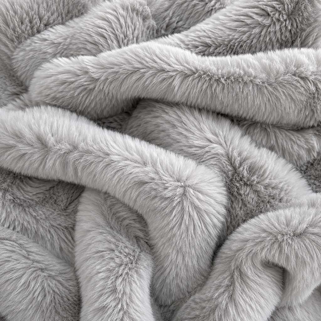Fluffy Plush Fitted Bed Sheet – Winter Warm Rabbit Fleece Mattress Cover