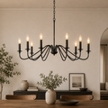 Decorative 8-Light Chandelier – Iron Ceiling Lamp