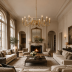 Decorative 8-Light Chandelier – Iron Ceiling Lamp