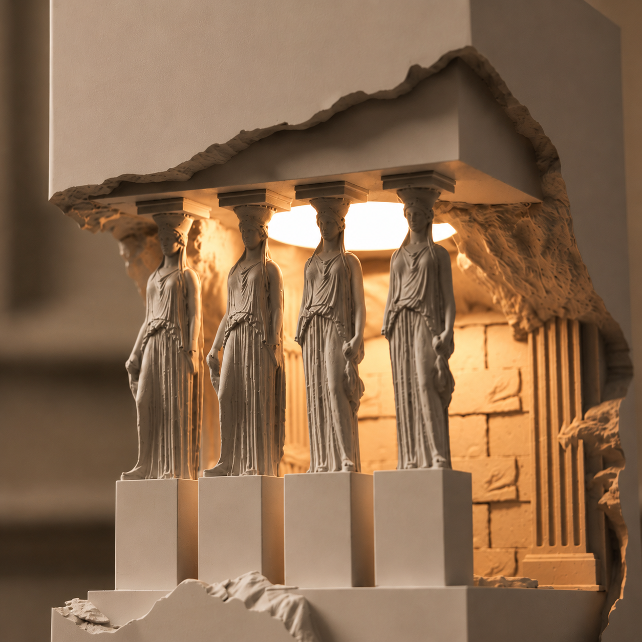 Decorative Table Lamp – Sculptural Home Décor