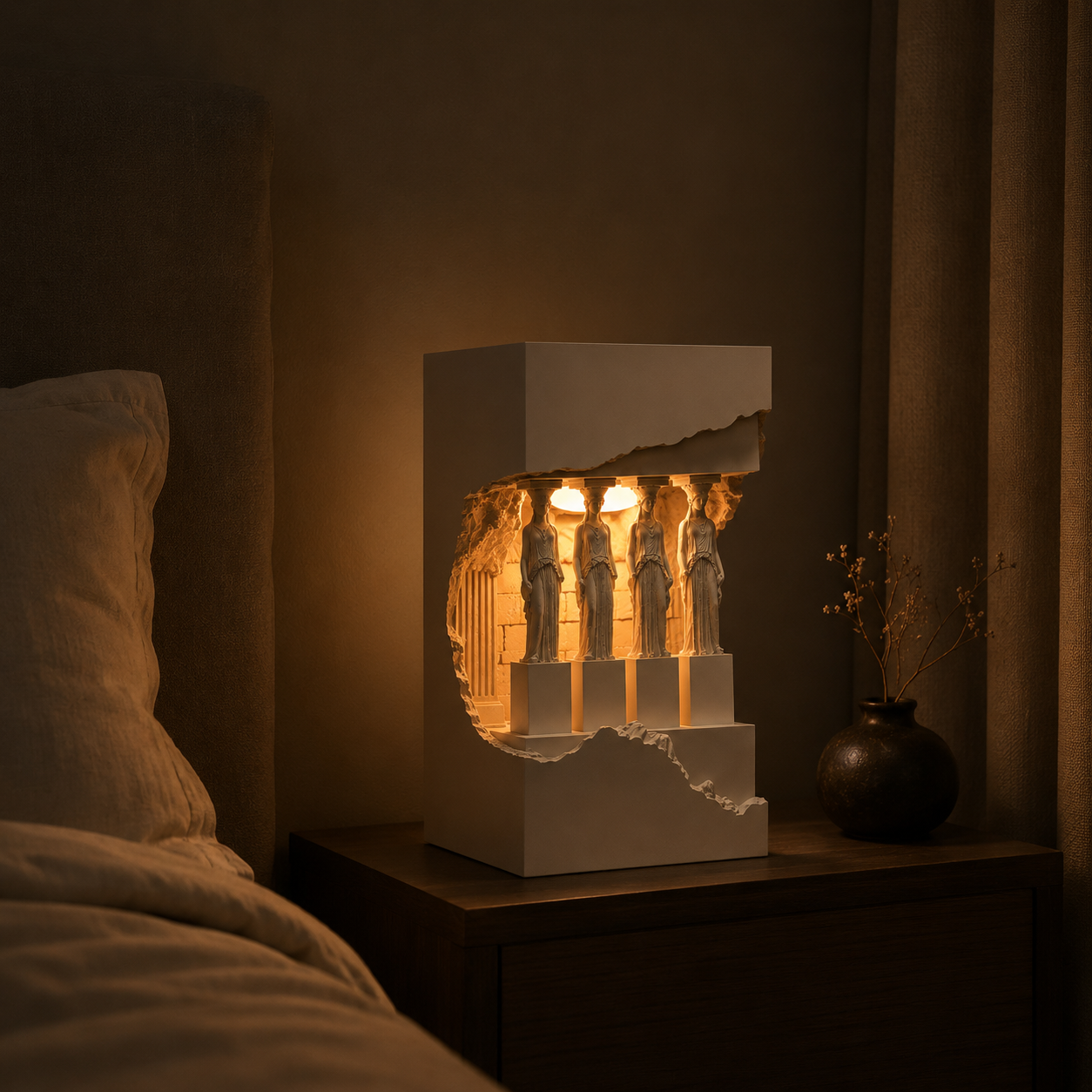 Decorative Table Lamp – Sculptural Home Décor