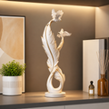 Modern Resin Bird Sculpture – Luxury Feather Design Decorative Ornament