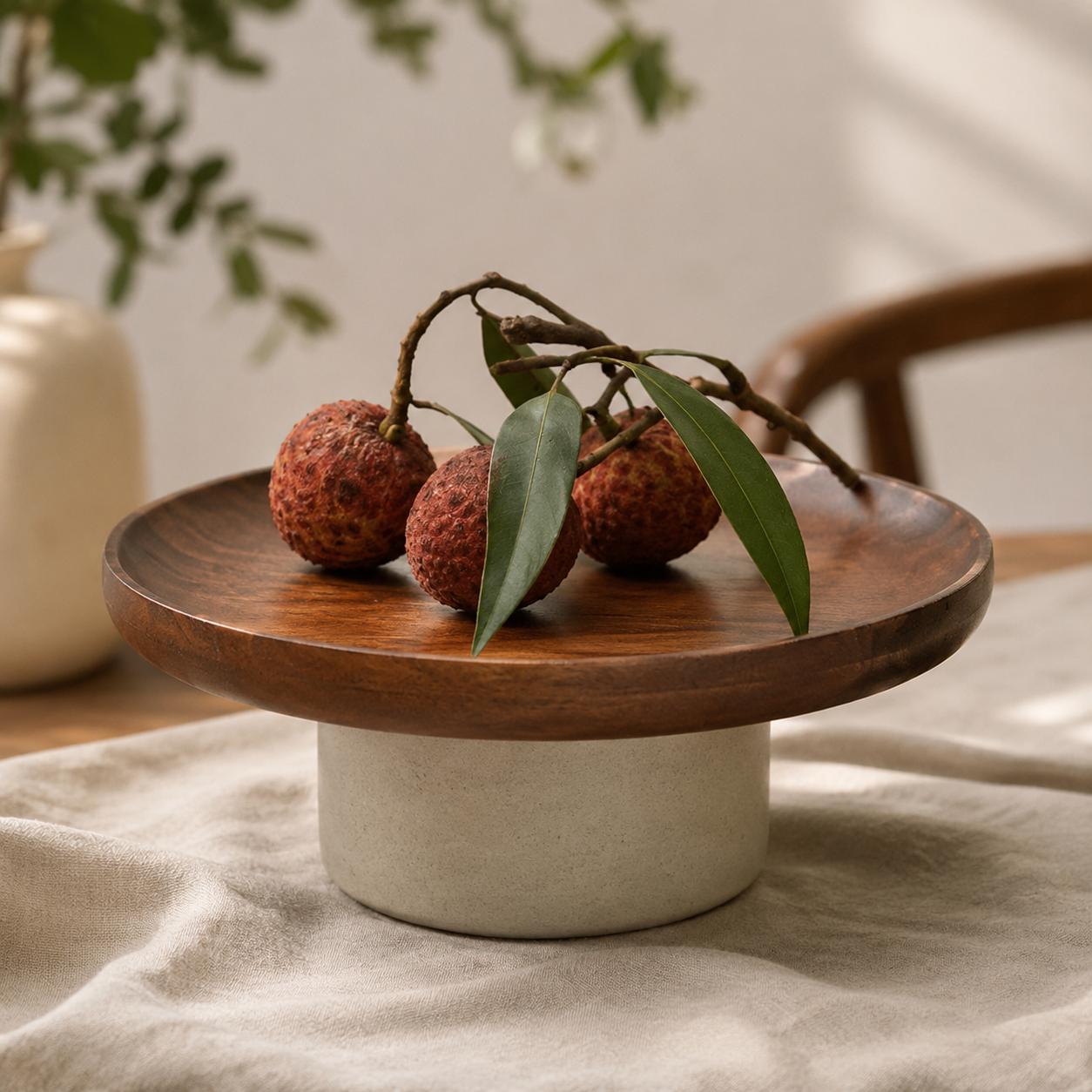 Ceramic Pedestal Serving Stand – 25.5cm