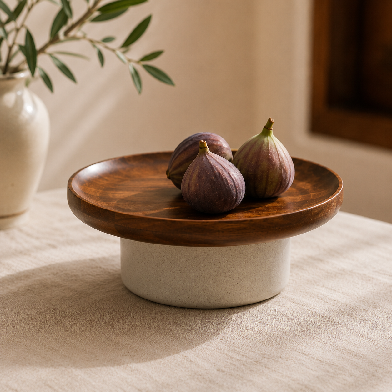 Ceramic Pedestal Serving Stand – 25.5cm