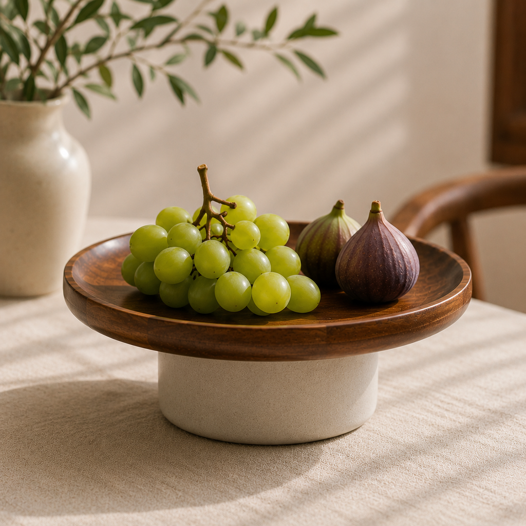 Ceramic Pedestal Serving Stand – 25.5cm