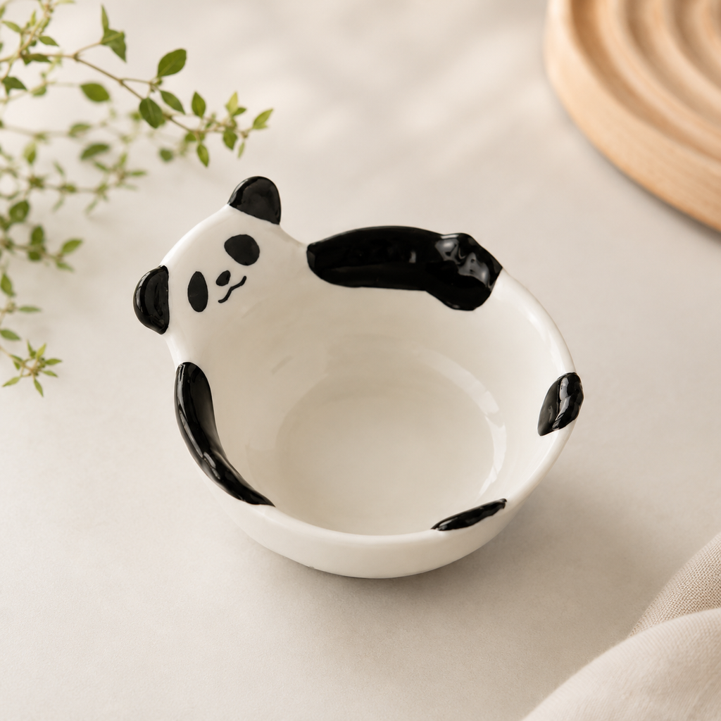 Ceramic Panda Serving Bowl
