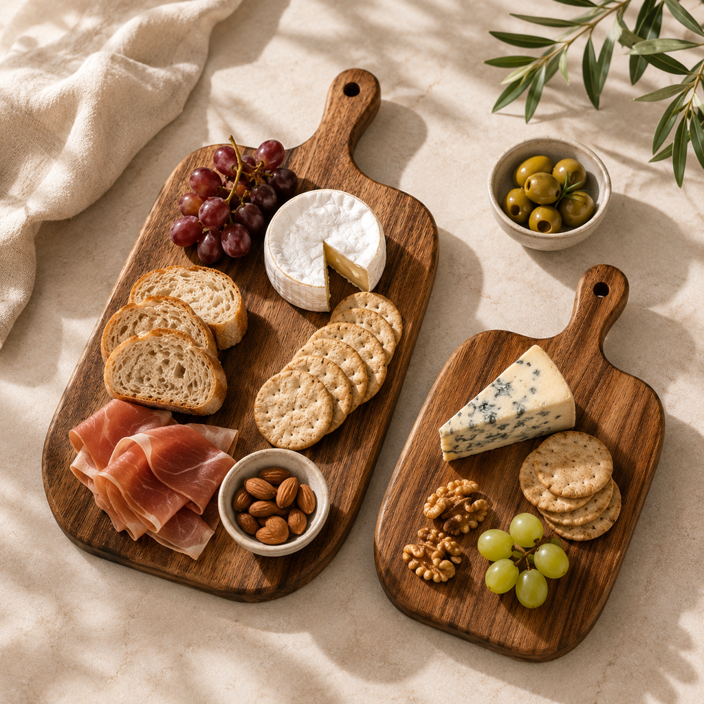 Wood Serving Board Set – Set of 2