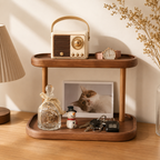Wooden Countertop Display Shelf