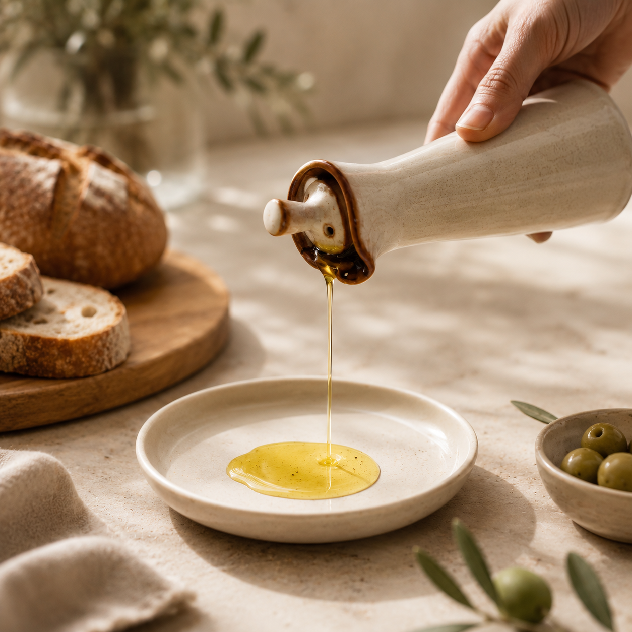 Ceramic Oil Dispenser Bottle – 120ml