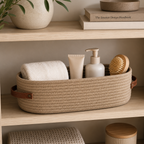 Woven Storage Basket with Handles