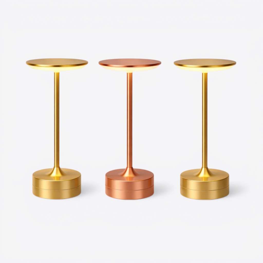 LED Touch Table Lamp Rechargeable with Adjustable Brightness for Bedroom