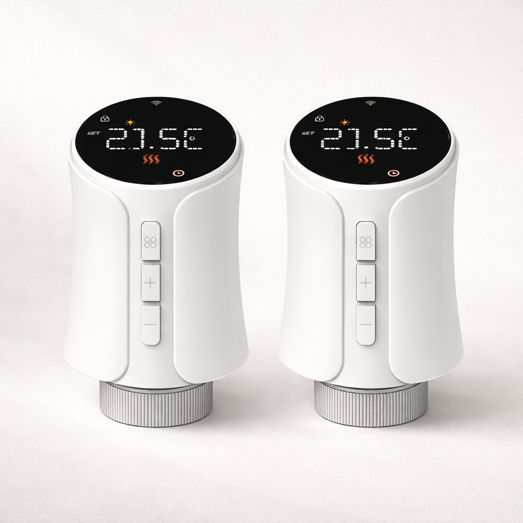 Smart Wi-Fi Thermostatic Radiator Valve with App and Voice Control