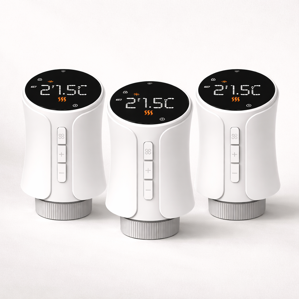 Smart Wi-Fi Thermostatic Radiator Valve with App and Voice Control