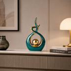 Nordic Ceramic Angel Figurine – Minimalist Home Decor Sculpture for Living Room & Desk