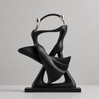 Nordic Dancing Couple Sculpture – Elegant Resin Home Decor