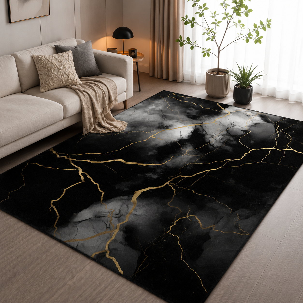 Modern Line Pattern Rug