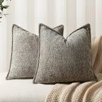 Soft textured chenille cushion cover for sofa and bedroom décor
