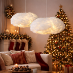 Fluffy Cotton Cloud Hanging Decor – White Ceiling & Wall Decoration for Events & Home