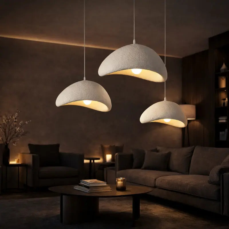 Decorative sculptural pendant light for modern interior lighting
