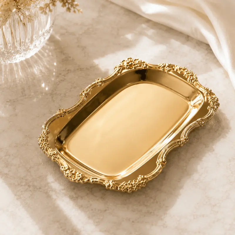 Decorative serving tray for dining table and home décor