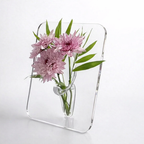Frame Acrylic Flower Vase – Modern Minimalist Decorative Vase for Home & Desk