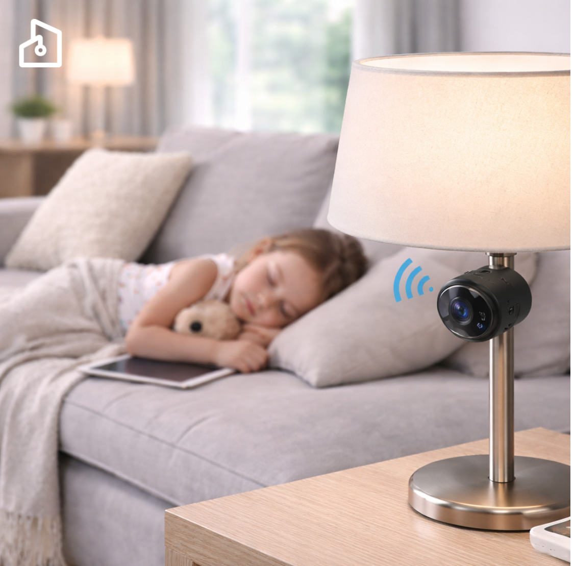 Mini WiFi Security Camera 1080P with Motion Detection & App Monitoring