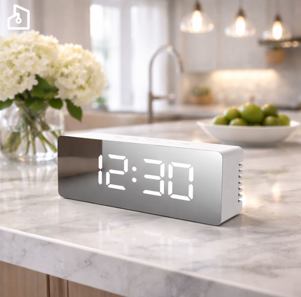 LED Alarm Clock with Temperature