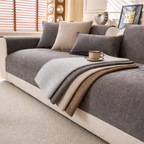 Minimalist Chenille Sofa Cover – Non-Slip Couch Protector for Modern Living Rooms