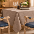 Waterproof Rectangular Tablecloth – Anti-Stain Fabric Cover for Dining & Outdoor Use