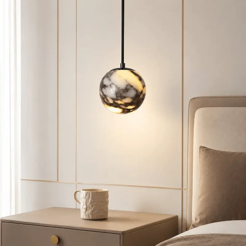 Marble pendant light for elegant interior lighting and home décor