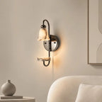 Marble wall sconce for elegant interior lighting and home décor