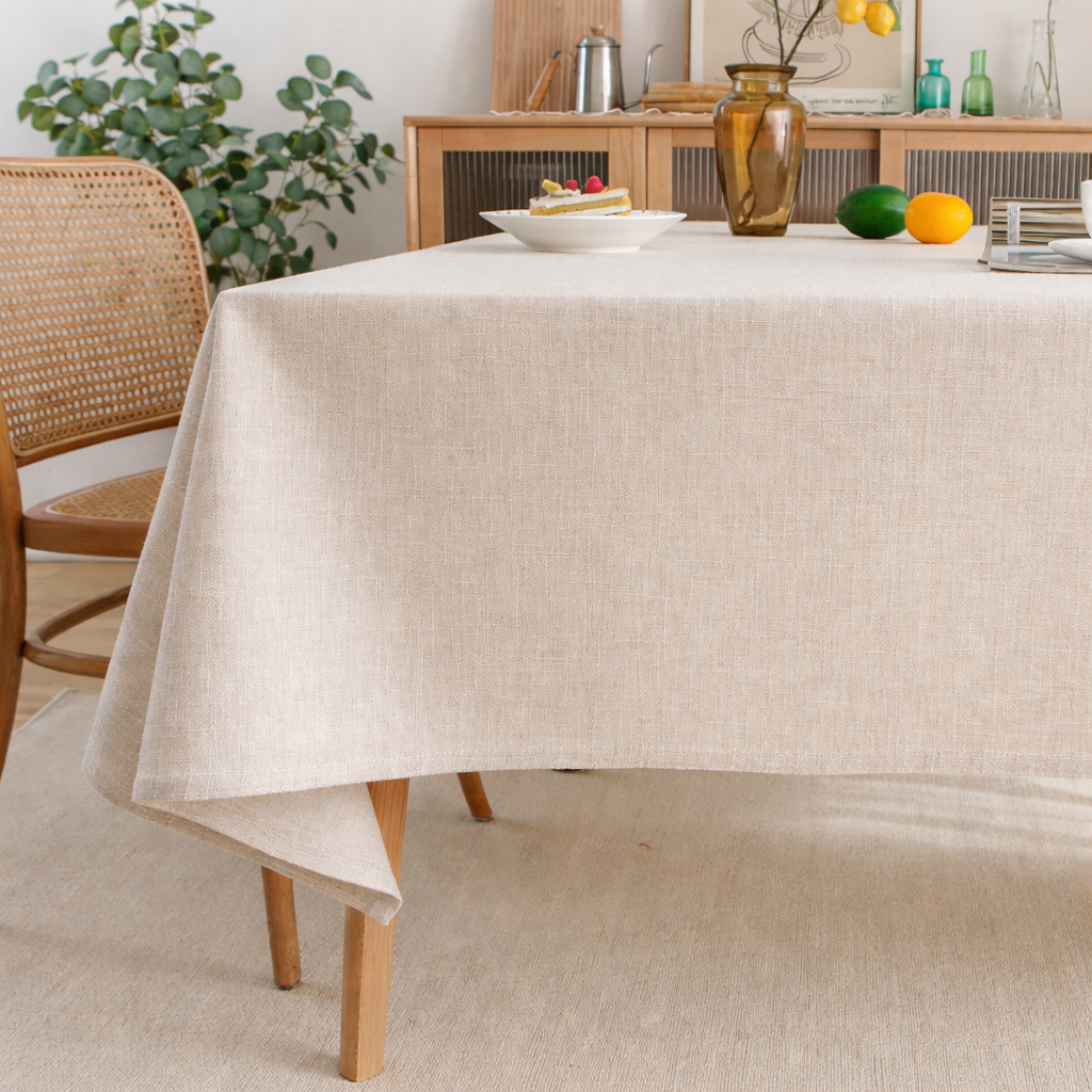 Waterproof Rectangular Tablecloth – Anti-Stain Fabric Cover for Dining & Outdoor Use
