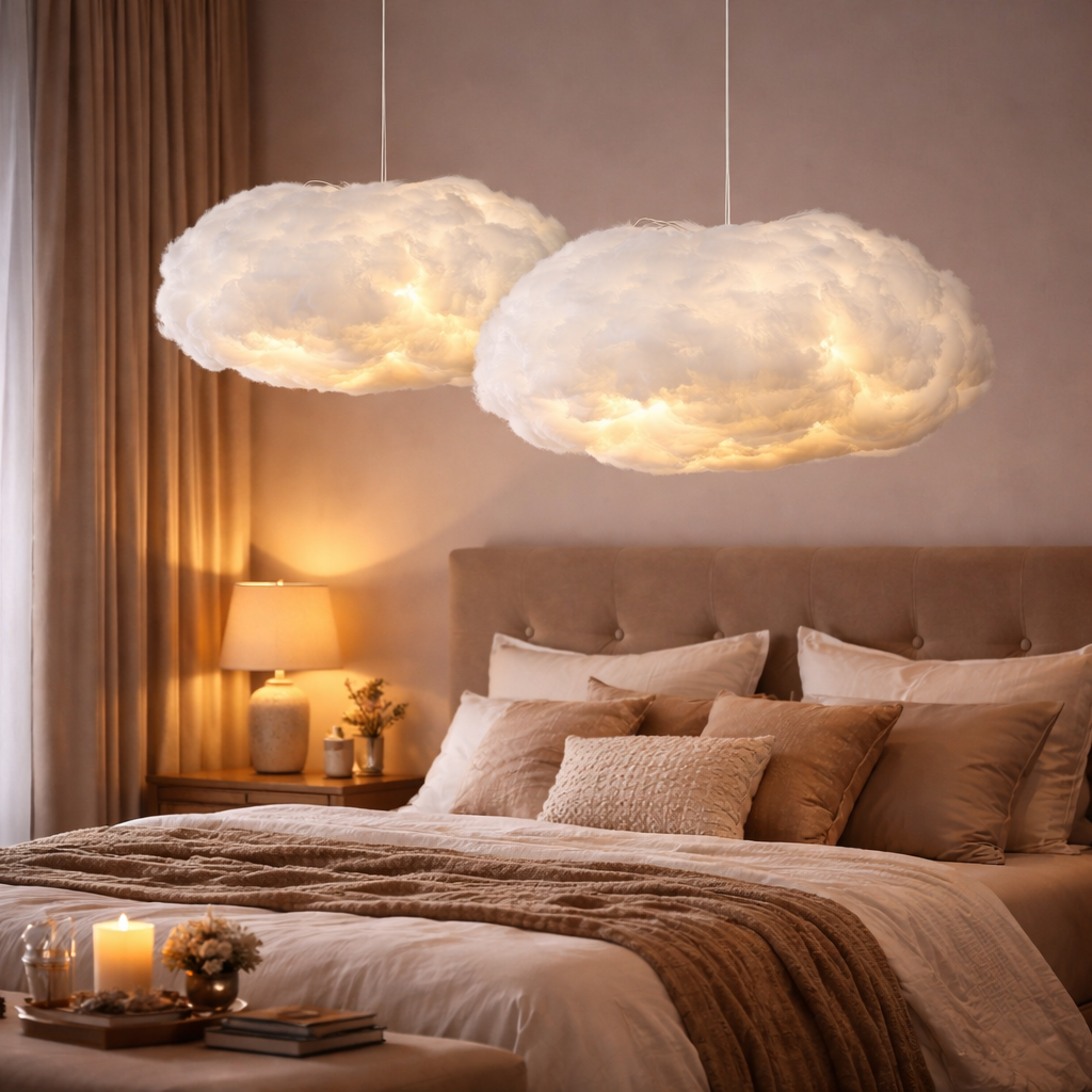 Fluffy Cotton Cloud Hanging Decor – White Ceiling & Wall Decoration for Events & Home