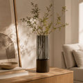 Retro glass decorative vase for elegant home décor