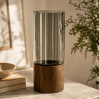 Retro glass decorative vase for elegant home décor