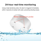 WiFi Water Leak Detectors 3 Pack, 100dB Loud Water Leak Sensor, Wireless Wi-Fi Water Leak & Drip Alarm, Smartlife App Alerts,