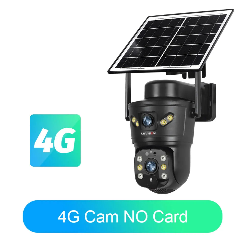 4K Solar Security Camera – Dual Lens