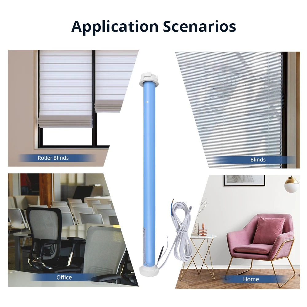 Zemismart Zigbee Smart Roller Shade Motor For 37mm Tube Works with Tuya Alexa Google Home Voice Electric Engine Blinds Shutter